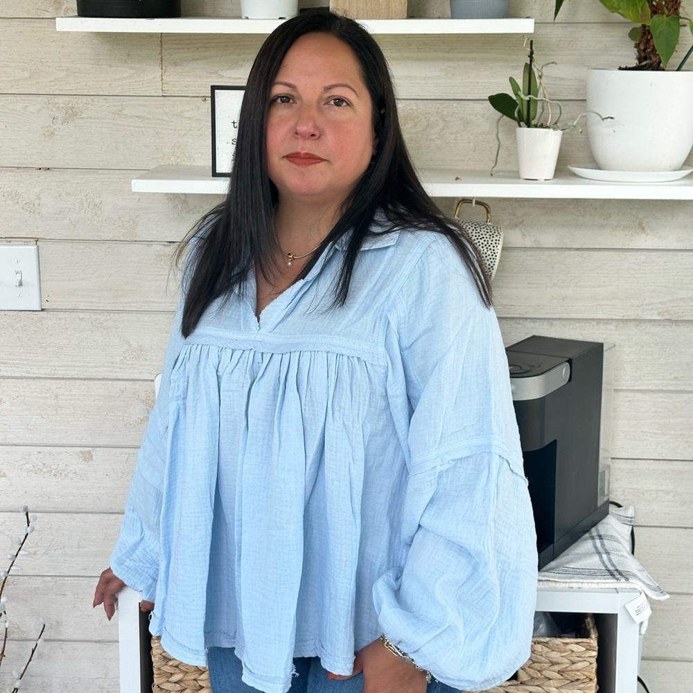 Women's Light Blue Blouse